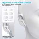 Wireless Earbuds for iPhone, 5.3 Bluetooth Headphones for Apple Earbuds Wireless, ENC Noise Cancelling 40Hrs Playback in Ear Air Buds Pods HiFi Bass for iPhone 17 16 15/iPad/PC/Laptop/Switch/White
