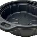 ValvoMax 16L Oil Drain Pan for Changing Oil - Large 4 Gallon (17 Quarts) Capacity with Pour Spout & Anti-Splash Lip, Heavy Duty with Carrying Handles - Sturdy and Easy to Clean