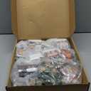 Ceenna 105 Pcs Christmas Village Set Lighted LED Christmas Village Houses Mini Collectible Buildings with Xmas Figurine Tree Snowmen Gift Town Scene Displays Table Decor (Stylish)