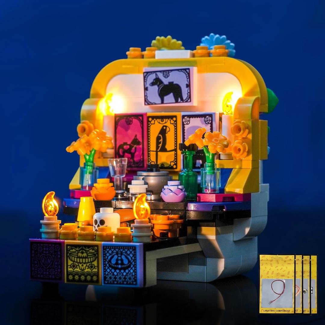 Upgraded Led Light Kit Compatible with Lego Altar of The Dead Building Set, Lights Decoration Compatible with Lego 40811 (Model Not Included)