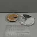 Rotating Makeup Organizer, DIY 8 Adjustable Layers Spinning Skincare Organizer, Cosmetic Display Case with Brush Holder Perfume Tray, Multi-Function Storage Carousel for Vanity Bathroom Countertop (Clear)