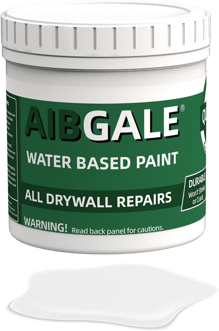 Water Based Wood Paint No Sanding or Priming, Quick Drying Multi-Surface Paint for Indoor Outdoor Cabinets, Walls and Doors - Low Odor/Non-Toxic, Semi-Gloss White, 16 Oz