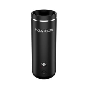 Baby Brezza Portable Warmer 3X Faster Baby Bottle Warming - Travel Breastmilk and Formula Warmer - Safe, Even Heating - Up to 9oz - No Adapters, Black