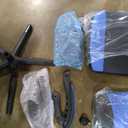 Video Game Chair for Adults, Gaming Chair with Footrest, Big and Tall Computer Chair with Massage Lumbar Support 330lbs Weight Capacity, Adjustable Height, 360 Swivel Seat and Headrest (Blue)