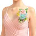 TINGE TIME Artificial Shoulder Corsages Flowers, Set of 2, Mother of The Bride Floral Corsage for Wedding Ceremony Anniversary Formal Dinner Party (MintGreen&Pink)