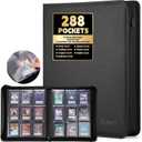 Card Binder 9 Pocket, 288-Card Collecting Binder for Collectors & Players, PU Side-Loading Collectible Trading Card Albums, Acid-Free Archival, MTG Card Holder Binder for Pokmon, TCG & Sports Cards
