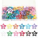 64 Pcs Cute Metal Star Snap Hair Clips for Women Girls,Small Barrettes for Thin/Fine/Short Hair,Strong Hold Hair Accessories (Multiple colors)