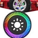 Spare Tire Brake Light Upgrade Red 3rd Third Brake Light & RGB Daytime Running Light Compatible with 2007-2024 JK JKU JL JLU JT