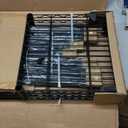 VIPEK V2 Heavy Duty Clothes Rack, Portable Metal Clothing Racks with 4 Tiers Adjustable Wire Shelving & 3 Hanging Rods, Freestanding Wardrobe Portable Closet Rack, Max Load 700LBS, Black