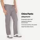 Amazon Essentials Men's Big & Tall Athletic Casual Stretch Khaki Pant Pants, -Dark Grey, 46W x 30L
