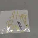 1PCS Happy Birthday Cake Topper,Gold Mirror Acrylic Happy Birthday Cake Sign Decorations,Happy Birthday Cake Charm Supplies for Birthday Party Cake Dessert