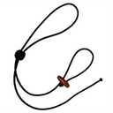 1-Up One-Handed Hair Tie (Black Double Loop) 3-pack