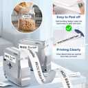 M-K231 Label Tape Replacement for M-K231s Brother Label Tape 12mm 0.47 White P Touch M Tape M231 MK231 MK-231 M-231 Refills, Compatible with Brother PT-M95 PT-90 PT-85 PT-70 PT-65 PT-60 PT-45, 5-Pack