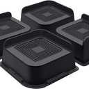 Bed Risers 2 Inch Heavy Duty, Furniture Risers for Bed Desk Table Sofa Couch,Oversized Bed Lifts Risers,Support up to 5000 Lbs(4 Pack Black)