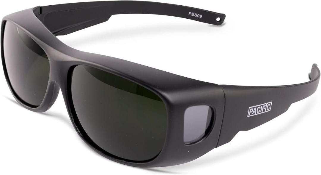 PACIFIC PPE Welding Glasses, ANSI Z87 Work Safety Glasses with Wraparound Lenses, IR Shade 5 Sunglasses for Men and Women, UV Protection