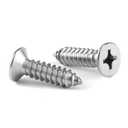 #12 x 5/8" Wood Screw 100Pcs 18-8 (304) Stainless Steel Screws Flat Head Phillips Fast Self Tapping Drywall Screws by SG TZH