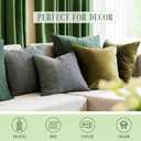 Elegant Comfort Set of 2 Throw Pillow Inserts with Poly-Cotton Shell Siliconized Fiber Filling - Sofa Bed and Couch Pillows - Indoor Decorative Pillows 12 x 12 Inch, Pack of 2