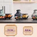 Air Fryer Liners Disposable for Ninja Crispi, 260 PCS Ninja Crispi Air Fryer Accessories for Ninja Crispy Glass Container, Ninja Crispi Accessories for 4 QT & 6 Cup Ninja Crispy Air Fryer