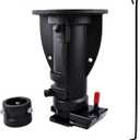 C5G1216 12"-16" Adjustable Cushioned 5th Wheel Gooseneck Adapter, Replacement for Convert-A-Ball, Towing Capacity 20000 Lbs, Without Safty Chain