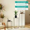 10 PCS Black Vases Flower Stands 31.5", Wedding Centerpieces for Tables, Metal Geometric Flower Vase, Tall Flower Stand Flower Vase for Centerpiece Home Table Decorations