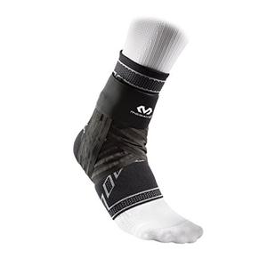McDavid Elite Engineered Elastic Ankle Brace With Figure 6 Strap & Stays, Black, Large