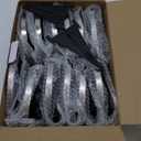 Biling Solar Outdoor Lights 12 Pack - 12 LED Flat Pathway Lights, Waterproof, Solar Powered for Yard Walkway Garden Driveway (Warm White)