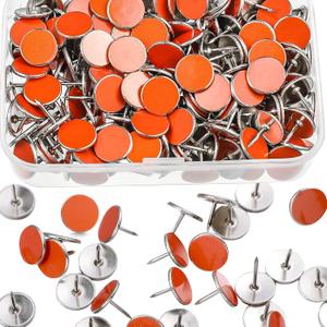 200 Pack Reflective Tacks Trail Marking Tacks Reflective Trail Markers Hunting Reflector Mark Trail for Hunting Hiking Camping Tree Stand(Orange)