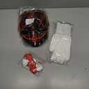 Halloween Led Mask, Light Up Mask and Gloves for Cosplay Costume, 3 Modes Scary Glow in The Dark Masks for Boys Girls Halloween Party Dress Up Accessories, Gifts Giving