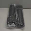 2 Pack Rain Gutter Downspout Extensions, Upgraded Flexible Drain Down Spout Extender for Rain Water Drainage, Each Extendable from 20" to 66", Combine to 10 ft with Connector(Black)