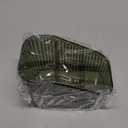 DASITON Large Capacity Makeup Brush Holder,3 Slot Makeup Brush Cup,Vintage striped Make Up Brush Holder,for Vanity Decor,Bathroom Countertops,Desk Storage Container,Cosmetic Display cases(Green-S)