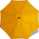 MASTERCANOPY Patio Umbrella 9 ft Replacement Canopy for 8 Ribs-Gold Canopy Only