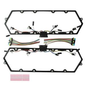 Valve Cover Gaskets w/Fuel Injector Powerstroke Glow Plug Injector Harness Pigtail Kit Fit for 1998-2003 7.3L Diesel Trucks Replaces 1379998 615-201 F81Z6584AA