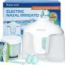 Nascool Electric Nasal Irrigation System with 50 Salt Packets, 2 Modes Nose Cleaner with SelfCleaning & Auto Waste Collection Function for Sinus Relief Runny Nose, Nasal Congestion, Itching Nose