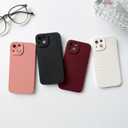 NITITOP Compatible with iPhone 15 Case Cute Aesthetic Little Polka Dots Pattern Design for Women Men Girls Soft TPU Shockproof Stylish Full Camera Protective Phone Cover - Black