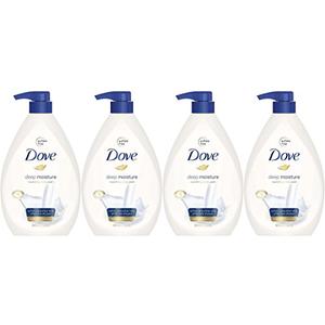 Dove Deep Moisture Body Wash, 30.6oz Ounce Pump (Pack of 3)