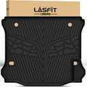 LASFIT Trunk Mat for Jeep Wrangler 2011-2018 JK Unlimited 4-Door Without Subwoofer (NOT for JL or 2-Door) All Weather TPE Custom Fit Cargo Mat Trunk Liner Cargo Liner, Black