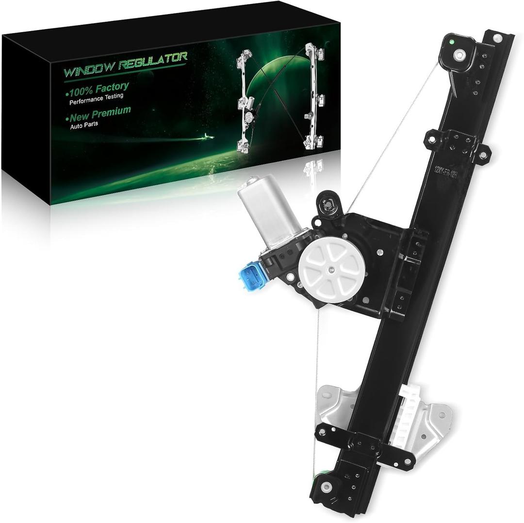 Front Right Passenger Side Power Window Regulator with Motor for:-Nissan Sentra 2013 2014 2015 2016 2017 2018 2019, 4 Door Sedan with 2 Pins Replace OE# 751-395