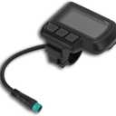 Electric Cycle LCD Display, 24V 36V 48V EN06 Speed Display Panel Water Proof Thumb Throttle with USB Interface for 22.2mm / 0.87in Electric Scooter Handlebars