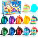 12PCS 3D Printed Dragon Toys Eggs with Dragon Inside, Christmas Stocking Stuffers for Kids, 3D Printing Toys for Kids, Fidget Toy for Adults Teens Boy Gifts Cool Stuff Christmas Fun Gifts