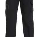 Yoglegins Women's Lightweight Hiking Joggers with Pockets - Water Resistant Cargo Pants for Outdoor Workouts Camping (X-Large, Black)