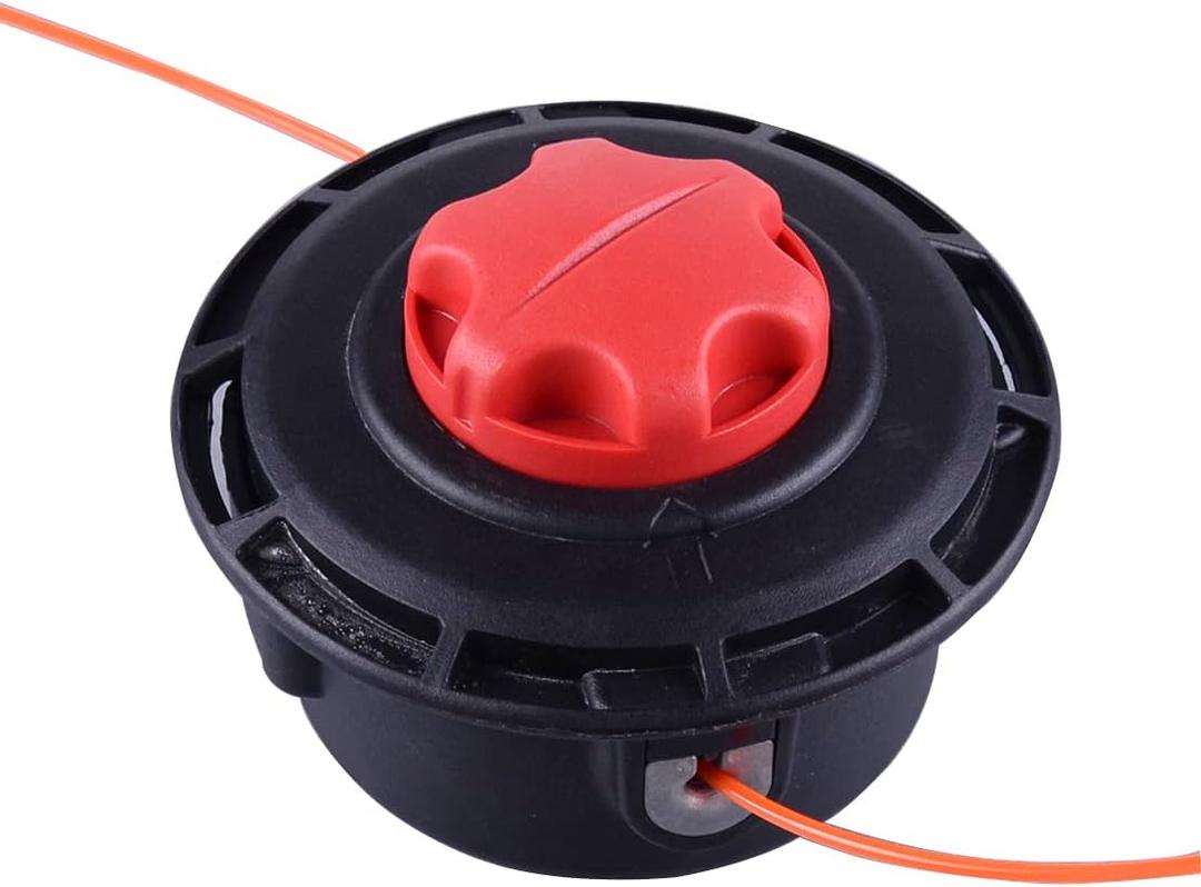 Replacement Trimmer Head for Toro Reel Easy 51975 51955 51954 51974 51976 51978 51988 Ryobi String Bump Head Rep 120950010 308923013, Balck red, 12*8.5cm