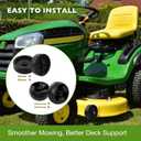 HQPASFY 4 Pack 734-0973 Deck Wheels 734-04155 Deck Wheels Compatible with Cub Cad et XT1-LT46, MTD, Craftsman T240 42" 44" 46" 50" Deck Lawn Mower Replace# 112-0677 112-0337