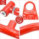 High Clearance Front Upper & Lower A Arms Kit for 2017-2020 Polaris RZR S 900/ RZR 4 900(2017-2018), Heavy Duty High Clearance Forward Offset Front A-Arms, Red