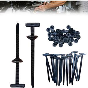 100Pcs Nylon Universal Cable Tie Buckle, Heavy Duty Self-Locking Nylon Zip Ties Holder, Multipurpose Plastic Cable Ties Buck for Car Daily Repair, home, and cable management (Black)