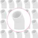 20 Pack 3/4" 45 Degree PVC Elbow Pipe Fitting Connector (Socket x Socket) Furniture Build Grade SCH40 3/4 Inch 45 Degree Elbow PVC Corner Adapter for Home Sewer Plumbing Water Line
