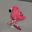 Dog Plush Toys, Cute Flamingo Durable Squeaky Teething Toys for Puppy, Interactive Stuffed Dog Chew Toys for Small-Large Dogs