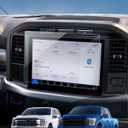 Car Screen Protector for 2024 2025 2023 2022 2021 Ford F-150 (XL/STX/XLT/Lariat/Platinum/Limited/Tremor/Raptor/King Ranch) SYNC4 Accessories Screen Protector Tempered Glass 12