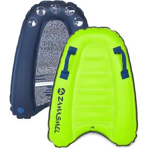 Premium Kids Inflatable Boogie Board Lightweight Swimming Floating Surfboard for Beach & Pool Fun Durable Inflatable Surf Body Board for Wave Riding Summer Pool Floats & Beach Toys