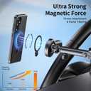 for Samsung Galaxy S25 Case Stand,Compatible with Magsafe Wireless Charging,with 360Rotatable Magnetic Ring Holder Kickstand,Slim Protective Phone Cover,Matte Translucent,Black