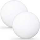 Roowest 2 Pack Large Round Pillow Insert Diameter Cozy Oversized Cushion Insert Decorative for Sofa Couch Decor Seating Cushion Floor Meditation Pillow Replacement(18 Inch,White)